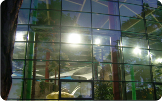 Aquapark widziany z zewnątrz Aquapark widziany z zewnątrz
